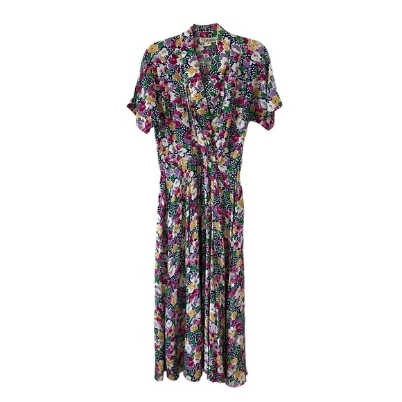 Jackie Bernard for Eklektic Dresses & Skirts - Vintage Jackie Bernard for Eklektic floral & polka dot maxi dress union made 6